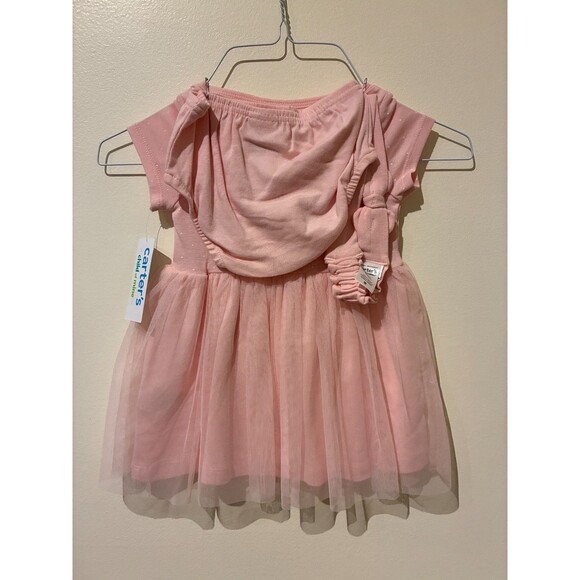 NWT Carter's Child of Mine Pink Bunny Dress - 12M - Picture 2 of 4